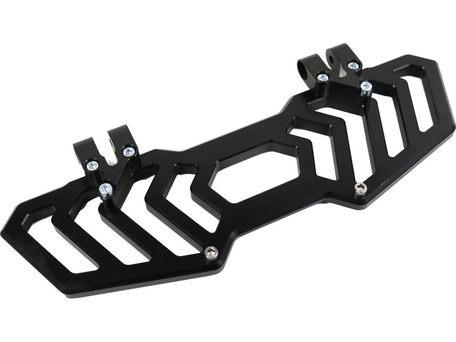 Harley Davidson Touring [1985-2025] -Rrec-carreau de pied du conducteur Black Anodisé