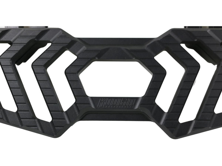 Harley Davidson Touring [1985-2025] -Rrec-carreau de pied du conducteur Black Anodisé