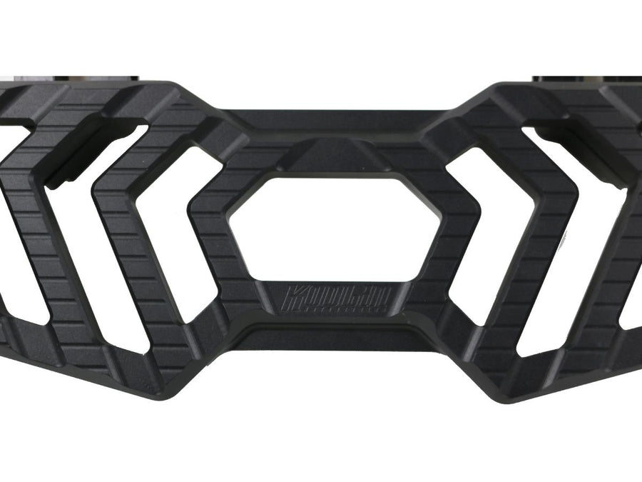 Harley Davidson Touring [1985-2025] -Rrec-carreau de pied du conducteur Black Anodisé