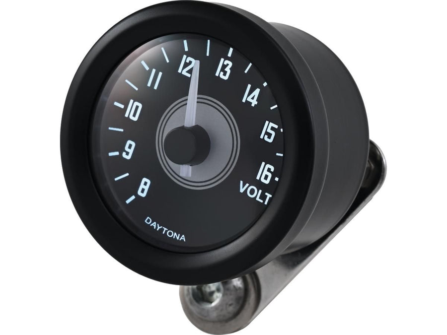 Harley Davidson - Velona 48 Voltmeter Modern Design (Type A) Black