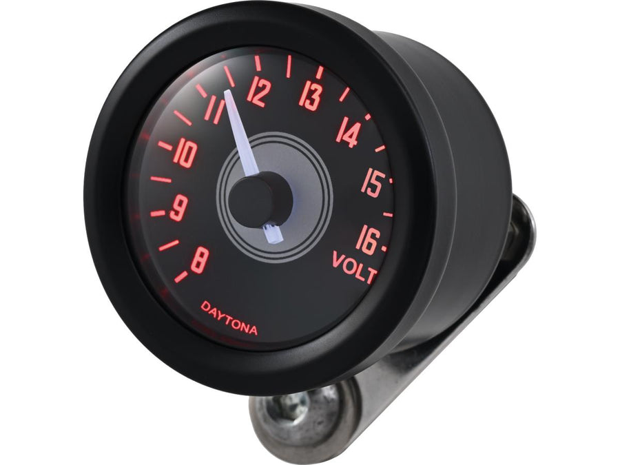 Harley Davidson - Velona 48 Voltmeter Modern Design (Type A) Black
