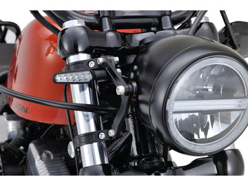 Harley Davidson – Verstellbare CNC Scheinwerferhalterung 41mm Gabelmontage Schwarz - 0