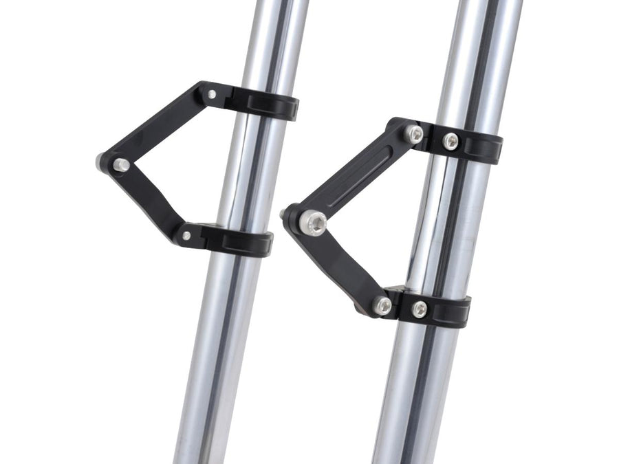 Harley Davidson – Verstellbare CNC Scheinwerferhalterung 41mm Gabelmontage Schwarz