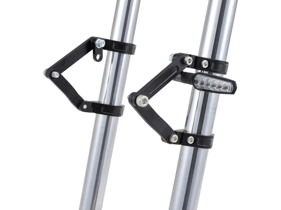 Harley Davidson – Verstellbare CNC Scheinwerferhalterung 41mm Gabelmontage Schwarz