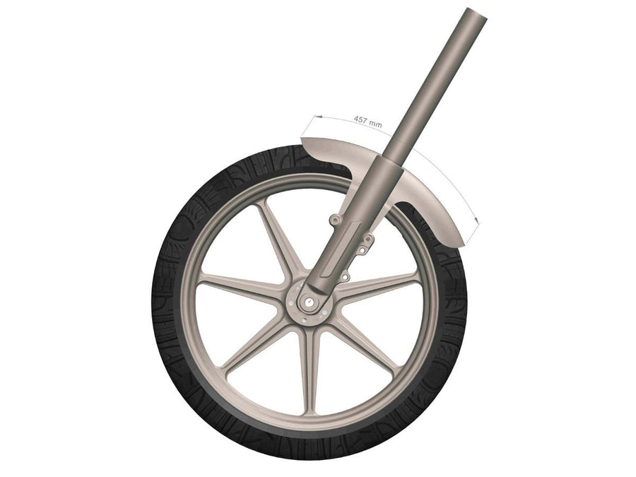 Harley Davidson Touring [1987-2024] – Shorty 21" Stahl-Vorderradschutzblech für