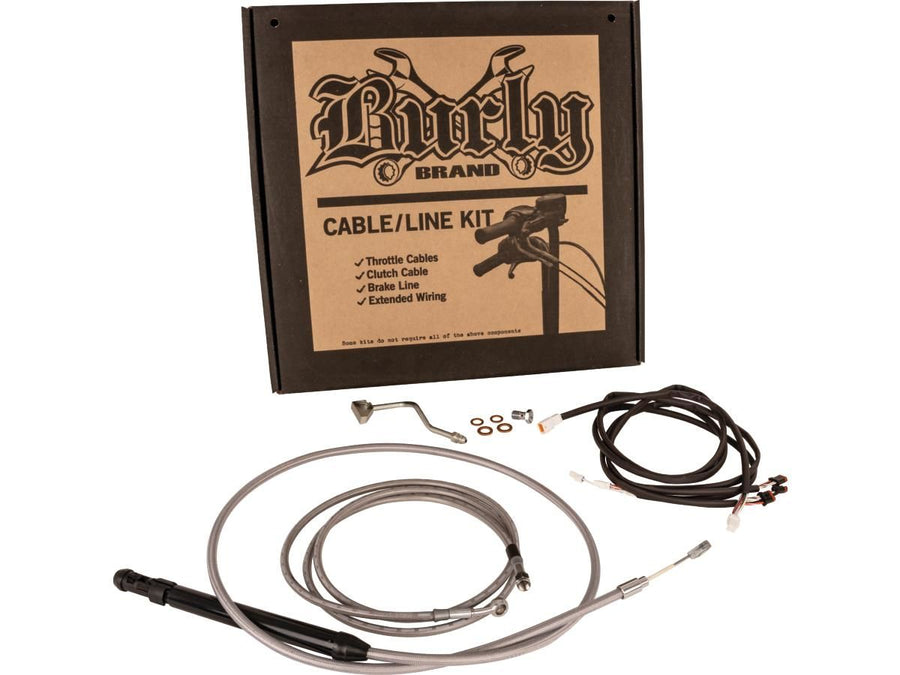 Harley Davidson Flhrxs [2021-2025] -14 "Gorilla Bar Cable Set en acier inoxydable Clear ...