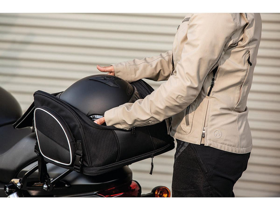 Harley Davidson – Route 1 Weekender Rückenlehnen-Gepäckträgertasche Schwarz