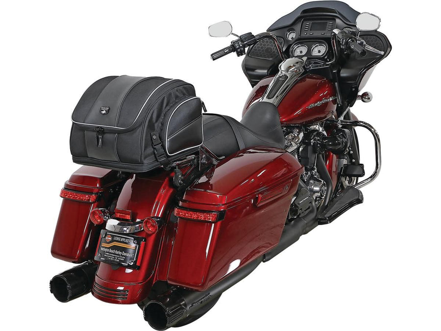 Harley Davidson – Route 1 Weekender Rückenlehnen-Gepäckträgertasche Schwarz