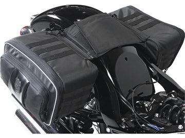 Harley Davidson Softail [2000-2017] -ROUTE 1 Road Trip Saddlebags Black - 0