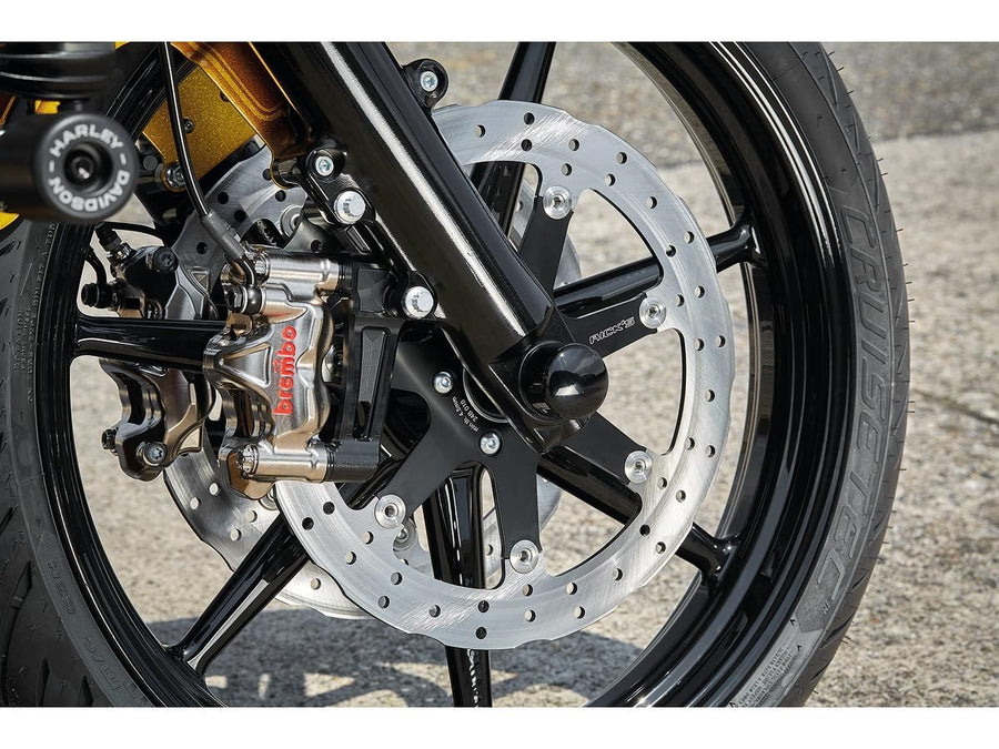 Harley Davidson Softail [2007-2025] - Adaptateur d'étrier de frein radial de style club pour 330