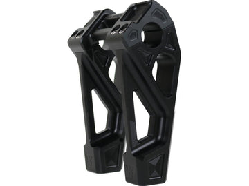 Harley Davidson Sportster [1985-2020] -6 "Risers Fastback universels anodisés noirs - 0