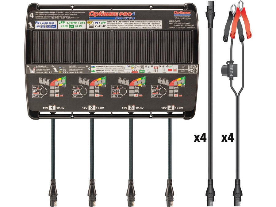 Harley Davidson-Pro-4 Duo 12V 5a Automatic diagnostic battery charger x 4