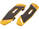 Harley Davidson Touring [1985-2025] – Speedliner Fahrer-Fußrasten Gold Eloxiert-4