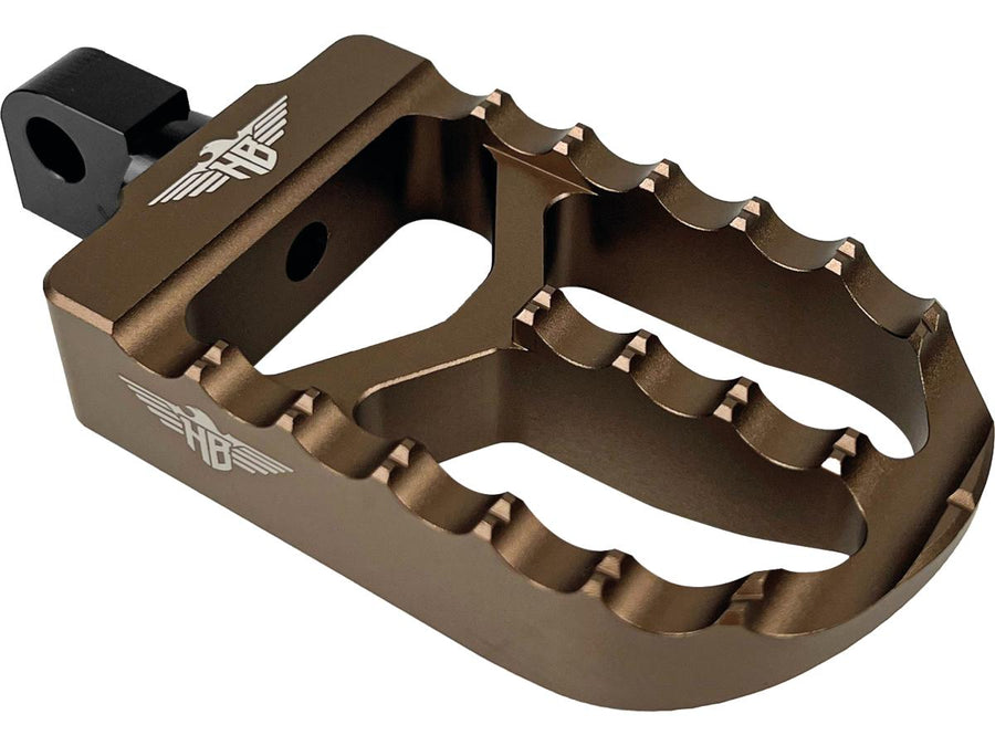 Harley Davidson Sportster [1991-2020]-MX V2 footrest bronze anodized