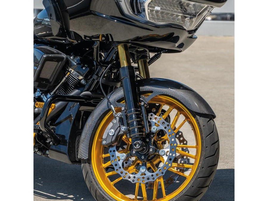 Harley Davidson Flhxse [2023-2024]-Wrapper Carbon Fiber front wheel protection sheet 19 "