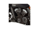 Harley Davidson Indian Scout [2015-2024]-10-gauge stator cover black anodized-2
