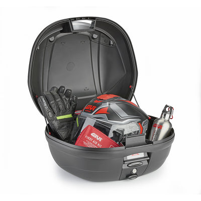 E340 Vision-Tech - Top case Monolock avec plaque – noir / Charge max 3 kg