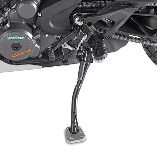 KTM Adventure 390 [GIVI] - Fuß-Verbreiterung aus Aluminium und Edelstahl für den Original Seitenständer