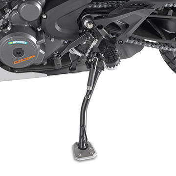 KTM Adventure 390 [GIVI] - Rallonge de pied en aluminium et acier inoxydable pour la béquille latérale d'origine