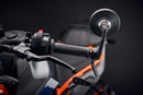 KTM 125 Duke [depuis 2024] - Kit rétroviseurs de bout de guidon rétro et protection de levier