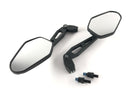 Universal mirror DIEGO [stock item] - ABS black adapter 2x M8-R E-tested-1