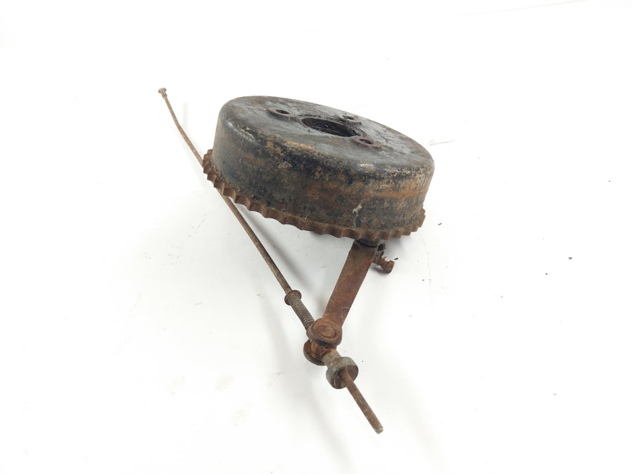 NSU Lux [All years] - Rear brake drum with brake linkage