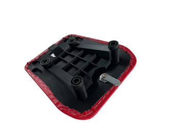 Cagiva Mito 125 EVO pillion seat passenger seat with lock [red] Detailed view