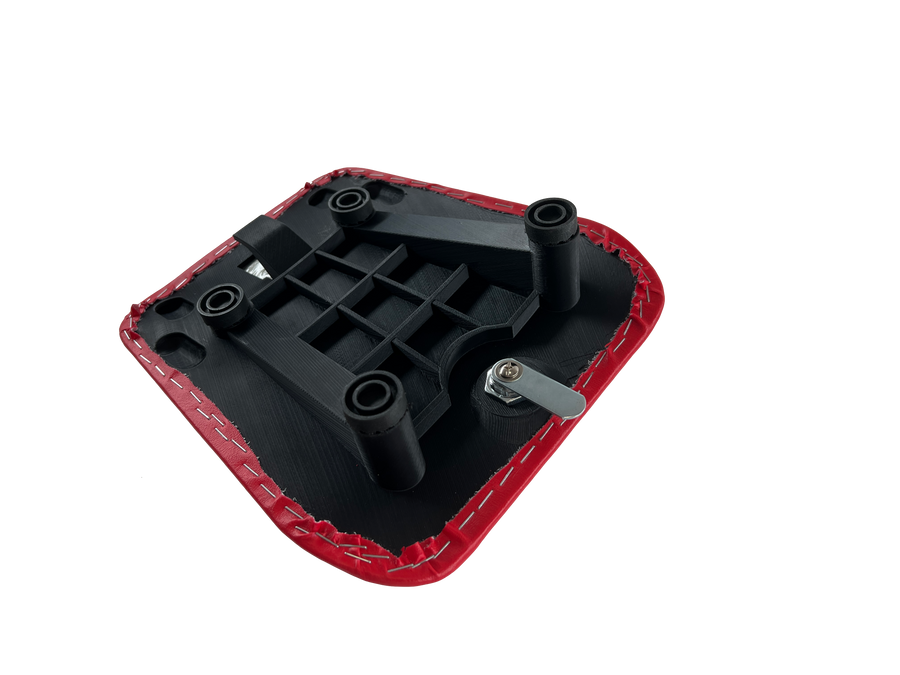 Cagiva Mito 125 EVO pillion seat passenger seat with lock [red] Detailed view