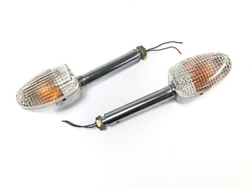 BMW R 1200 C 259C [1998] - Paire d'indicateurs de clignotants avant boîtier chromé orange