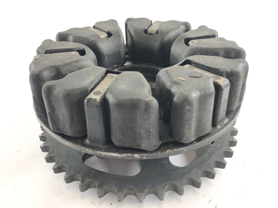 Kawasaki Z 750 E KZ750E [1981] - Sprocket carrier with rear shock absorber and sprocket