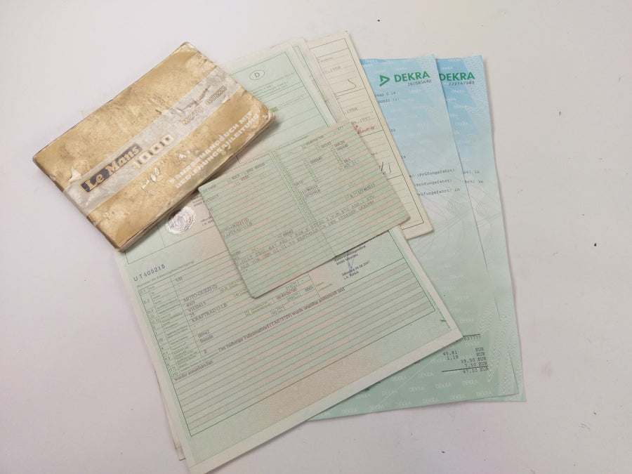 Moto Guzzi Mille GT [1990] - Cadre avec documents du véhicule