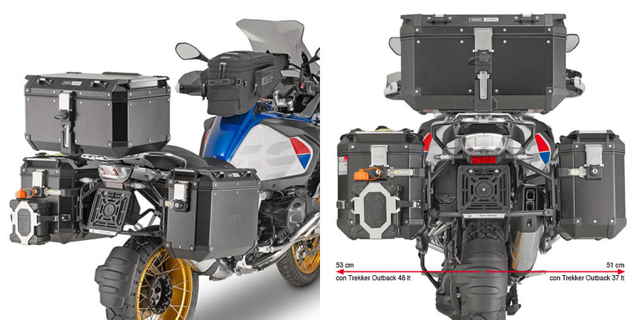 BMW R 1250 GS [2019-2023] - Support de valises latérales en tube d'acier Cam-Side