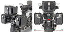 Honda NX 500 [GIVI] - Support de valises latérales en tube d'acier PL ONE-FIT pour la configuration Trekker Outback MONOKEY® CAM-SIDE