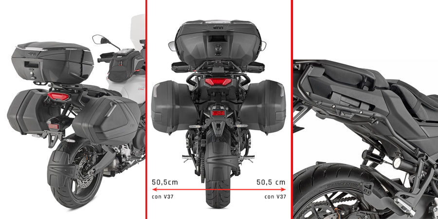 Yamaha Tracer 9 / Tracer 9 GT / Tracer 9 GT+ [GIVI] - Side case carrier for MONOKEY TECH 3 cases