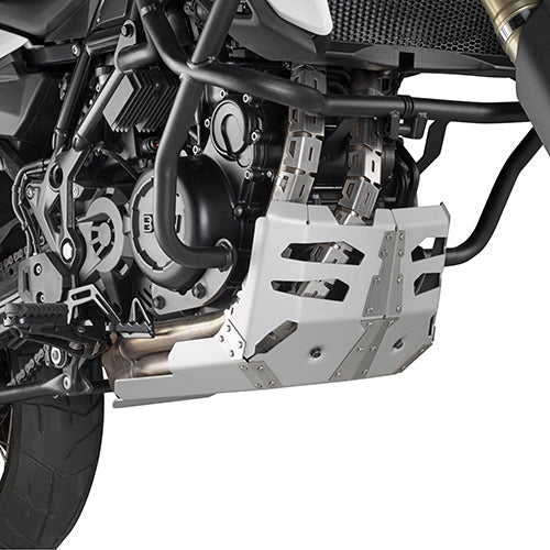 BMW F 800 GS Adventure [GIVI] - Motorschutz aus satiniertem und eloxiertem Aluminium mit TN690 kompatibel