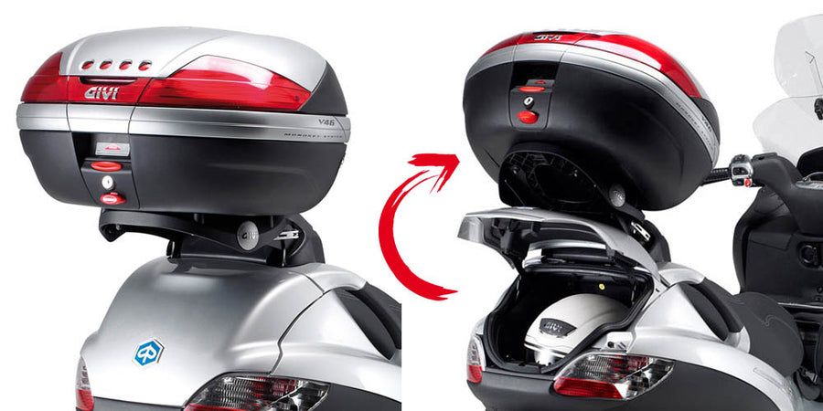 Piaggio MP3 250 [2006–2011] – Topcaseträger für Monolock, mit Platte