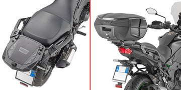 Kawasaki Versys 1100 [GIVI] - Support top case pour valises MONOKEY® avec plaque MONOKEY®