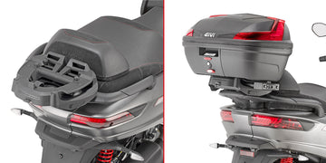 Piaggio MP3 350-400-500 Sport / Business [GIVI] - Topcase Träger für MONOKEY® oder MONOLOCK® Koffer zu montieren mit der