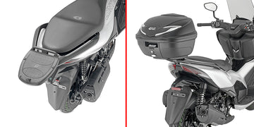 Zontes D (25 > 26) / 350 D 125 [GIVI] - Topcase Träger für MONOLOCK® Koffer benutzen Sie die im Koffer mitgelieferte