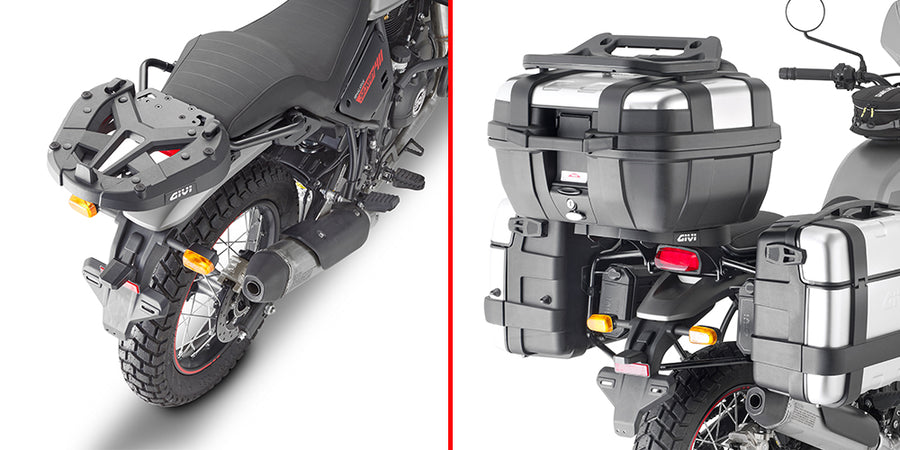Royal Enfield Scram 411 [GIVI] - Topcase Träger für MONOKEY® oder MONOLOCK® Koffer zu montieren mit der MONOKEY® Platte