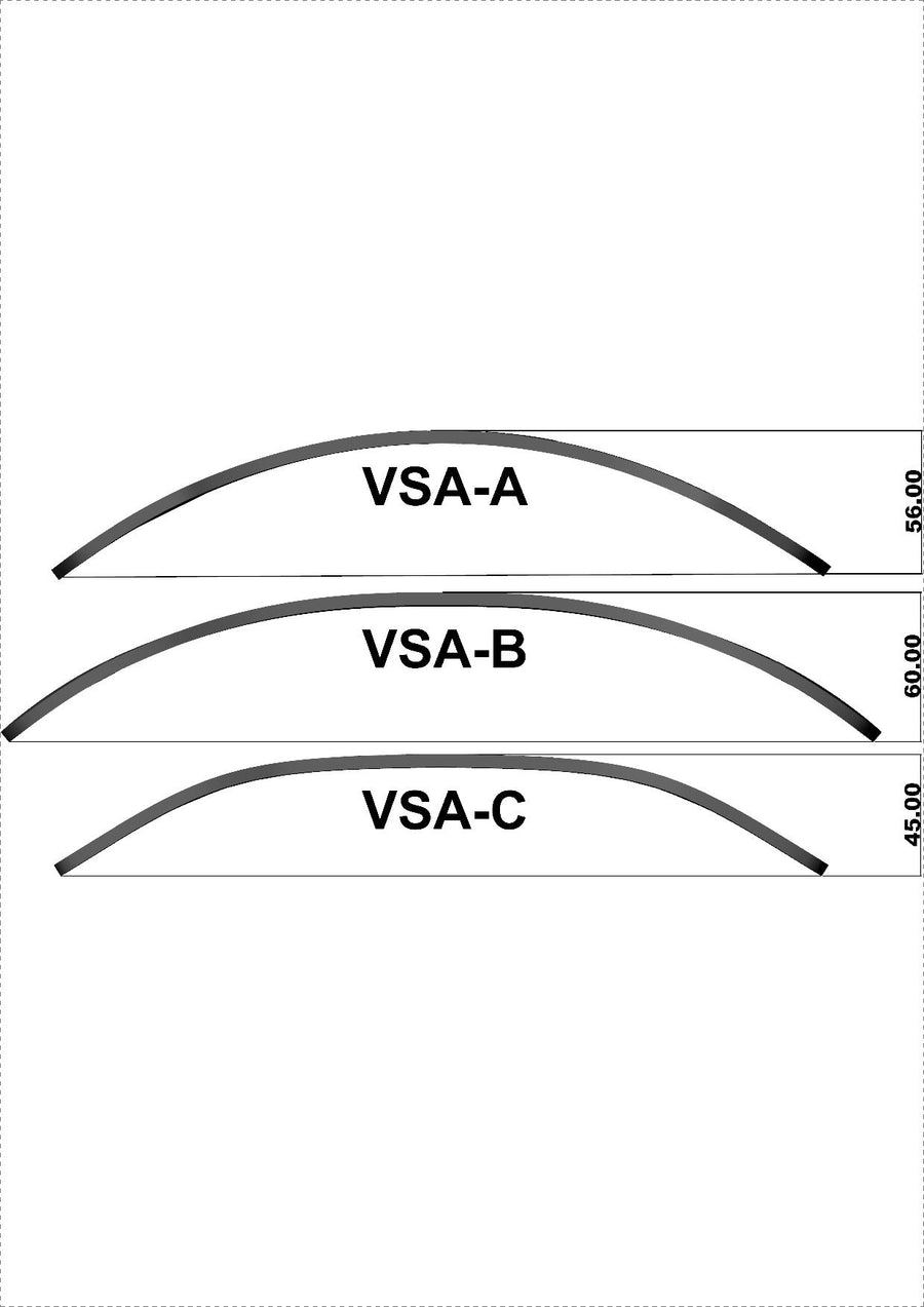 BMW VSA-Type B (33/22 cm) -vario Spoiler Attachement "VSA-B", y compris la pince