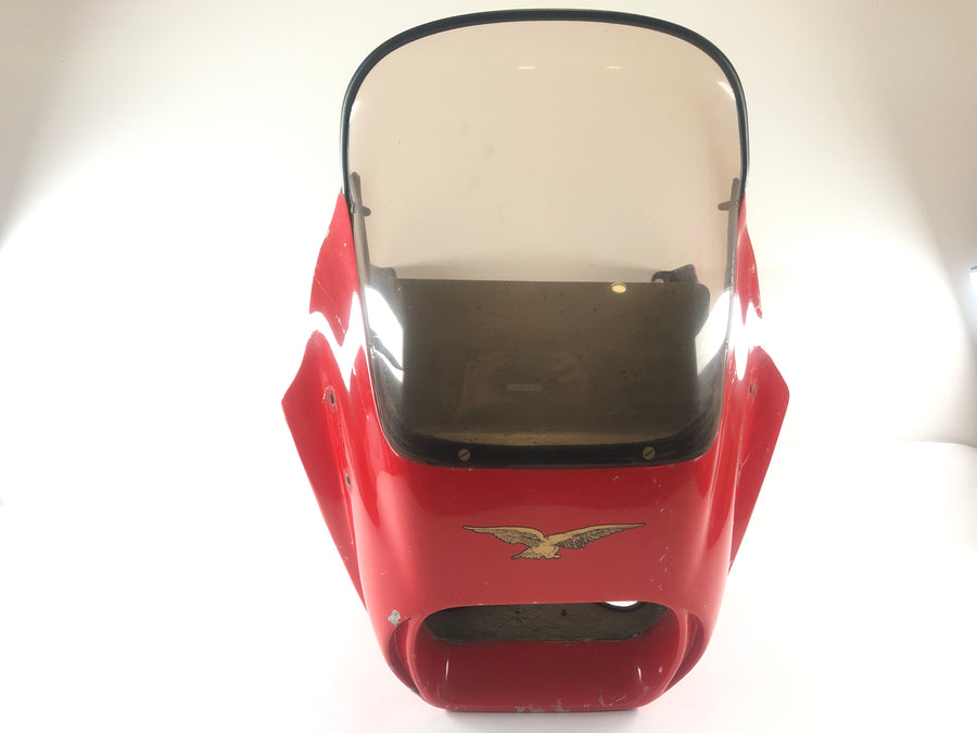 Moto Guzzi Le Mans 1000 VV [1988] - Habitacle, coque de phare avec fissure dans le pare-brise