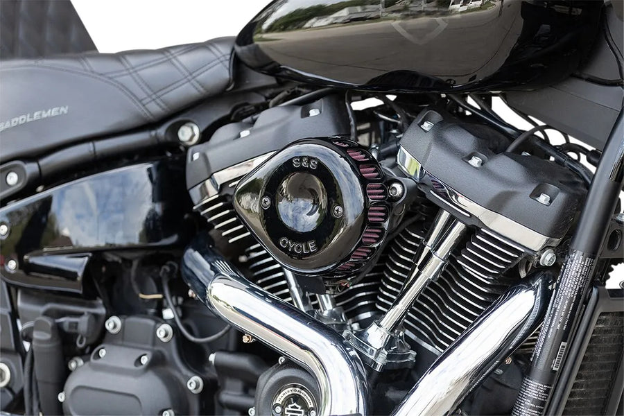 Harley-Davidson FLSTFI 1923 Softail Fat Boy Gray Ghost 117 [2025] - Mini Teardrop Stealth Luftfilter-Kit – Bild 4