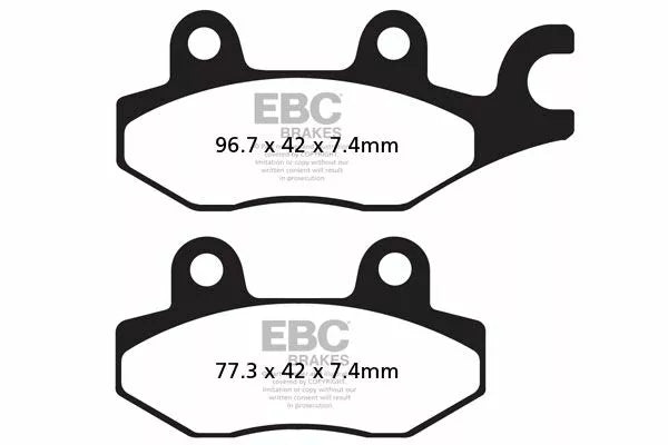 Yamaha XTZ 660 Tenere [EBC] – FA-HH Serie Sintermetall-Bremsbeläge