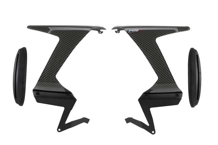 KAWASAKI ZX-6R NINJA [2025] – Spoiler Latéral Race – Look Carbone