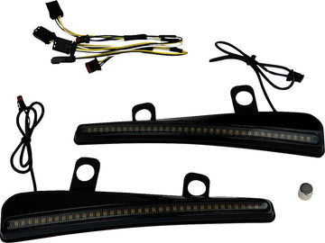 harley-davidson road glide st [CUSTOM DYNAMICS] - LED windshield trim with indicators