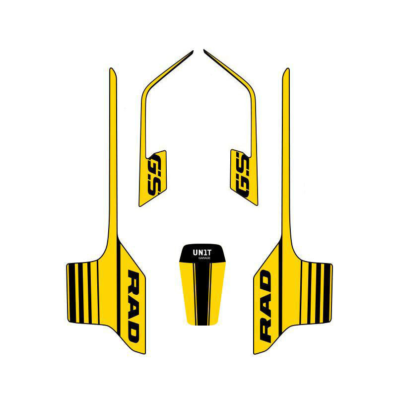BMW R 1200 GS LC wheel [2013-2019] - sticker set 40 years yellow for wheel kit