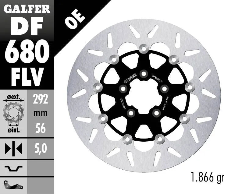 Harley-Davidson XL 1200 Cx [2020] - Disque de frein flottant rond – photo 2