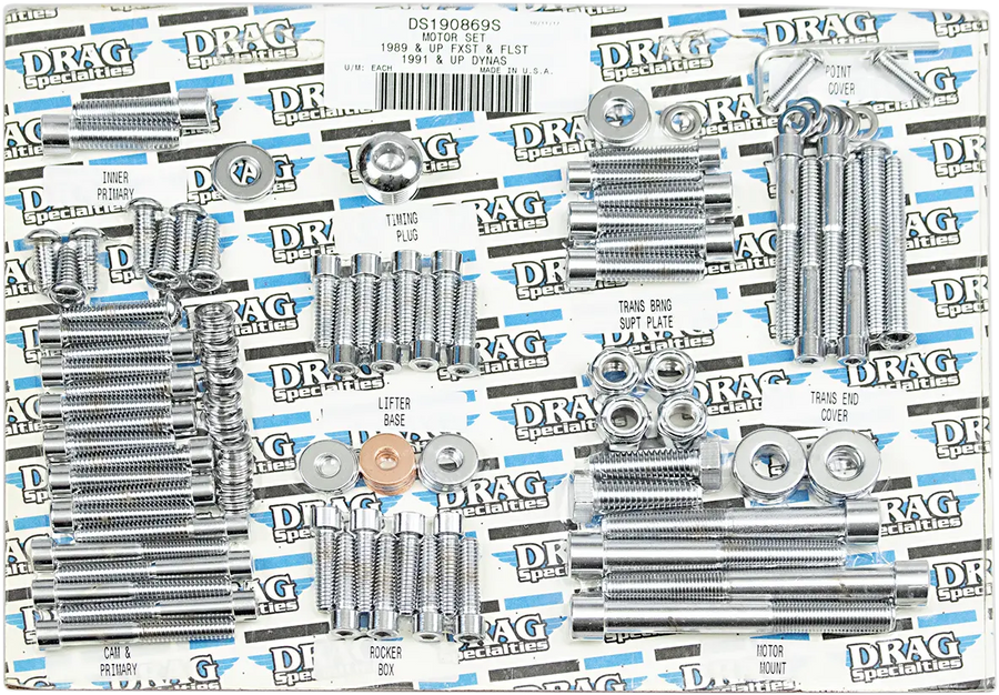 harley davidson fxsts [DRAG SPECIALTIES] - Jeu complet de vis moteur