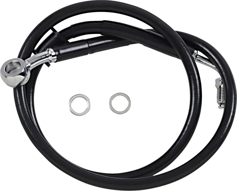 harley-davidson street bob [DRAG SPECIALTIES] – Conduite de frein rallongée en acier inoxydable